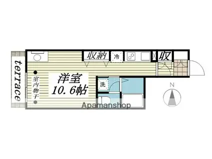 ジオエント早稲田(1LDK/7階)の間取り写真
