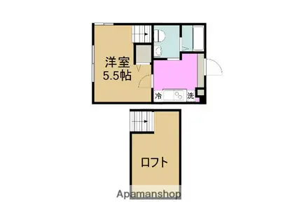 エクシードプラザ豊中(1LDK/1階)の間取り写真