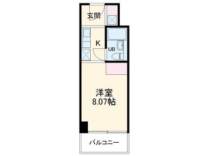 ガーデンヒルズ聖蹟桜ヶ丘(ワンルーム/2階)の間取り写真