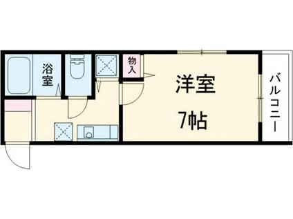 WILL VILLAGE(1K/4階)の間取り写真