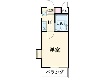 シティパレス東久留米Ⅰ(1K/2階)の間取り写真