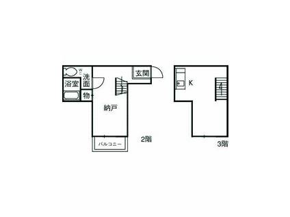 K・FLATS(1LDK)の間取り写真