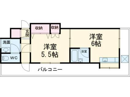 ホワイトエモンハウス(1LDK/3階)の間取り写真