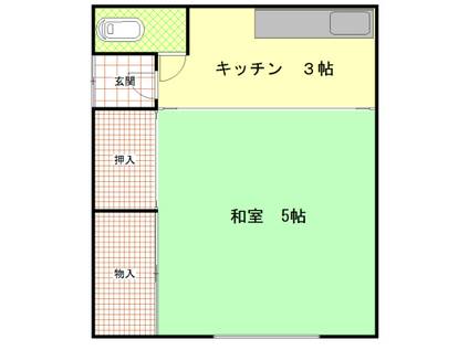 小山重信アパート(1K/2階)の間取り写真