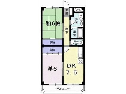 アークヒルズ(1K/3階)の間取り写真