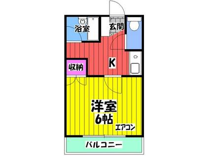 スーペリアレジデンスⅠ(1K/5階)の間取り写真