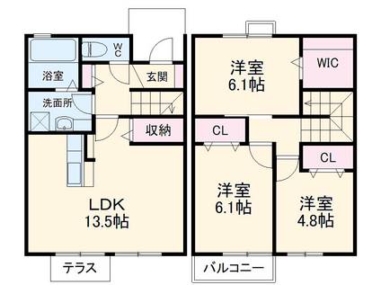 さこら.T(3LDK)の間取り写真