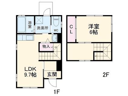 愛知県名古屋市千種区丘上町1丁目-の建物(1LDK)の間取り写真