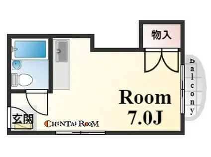 ラナハウス(ワンルーム/4階)の間取り写真