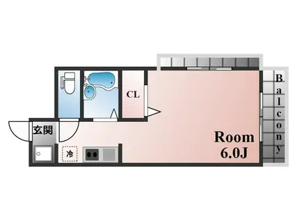 真継ハイツ(1K/4階)の間取り写真