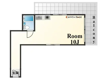 ロイヤルマロンハイツ(ワンルーム/3階)の間取り写真