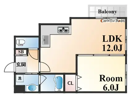 LUMINA(1LDK/5階)の間取り写真