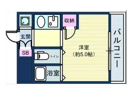 雲井マンション(ワンルーム/4階)の間取り写真