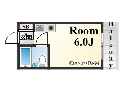 シティハイツ・アムール(1K/4階)の間取り写真