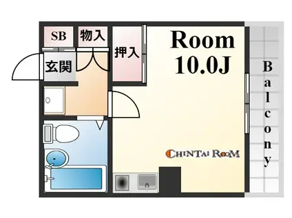 大昭マンション(1K/4階)の間取り写真