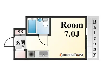 深江ベーシック(ワンルーム/3階)の間取り写真