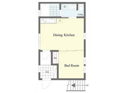 EXSONIA北青木(1LDK/1階)の間取り写真