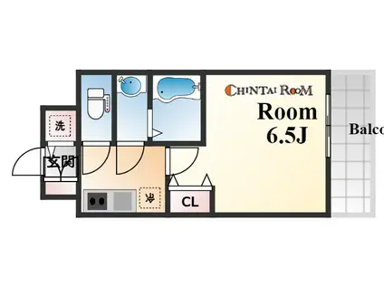 S-RESIDENCE神戸元町(1K/13階)の間取り写真