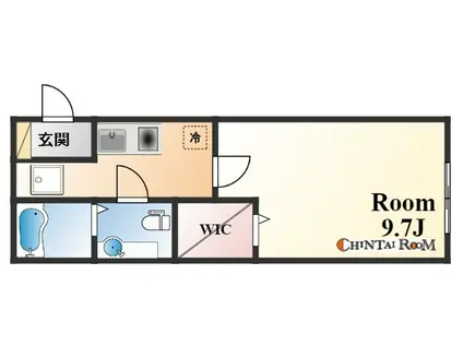 モナリエ六甲(1K/2階)の間取り写真
