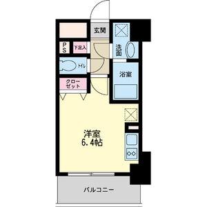 パシフィックレジデンス神戸八幡通(ワンルーム/8階)の間取り写真