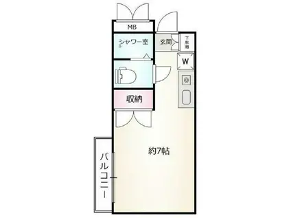 ERライフ王子公園(1K/3階)の間取り写真