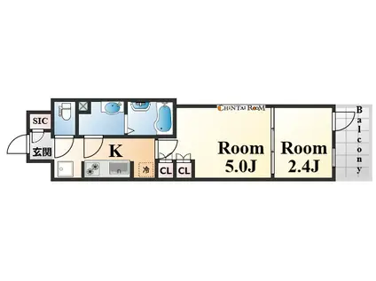 神戸元町NOAH(2K/6階)の間取り写真