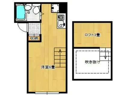 パレスTO(ワンルーム/2階)の間取り写真