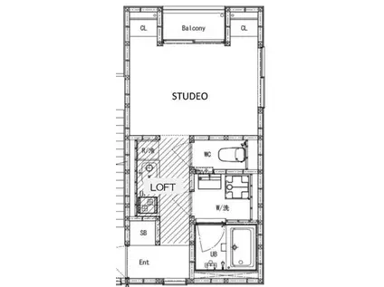 甲南山手AP(1K/2階)の間取り写真