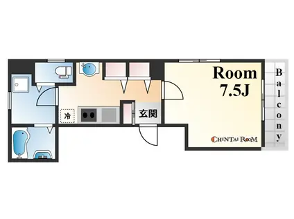 サニーハウス(1K/3階)の間取り写真