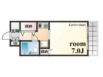 メゾン・ド・六甲パート3(1K/1階)の間取り写真