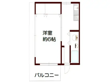 TSUMIKI(1K/5階)の間取り写真