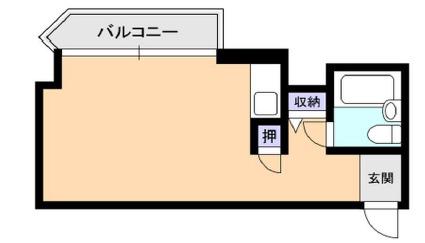 コスモプラザ三宮(ワンルーム/7階)の間取り写真