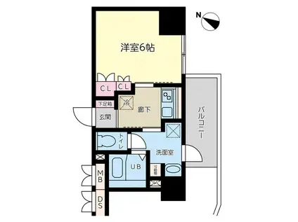 神戸元町NOAH(1K/9階)の間取り写真