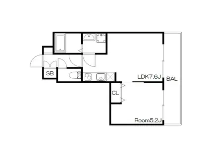 LEGALAND甲南山手(1LDK/2階)の間取り写真