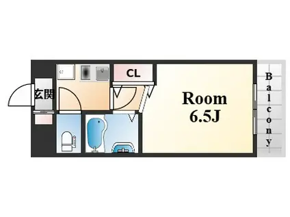 フィオーレ西尾(1K/2階)の間取り写真