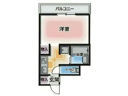 普茶マンション(1K/3階)の間取り写真