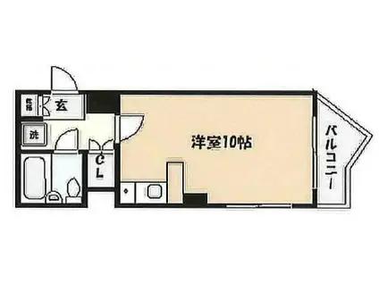 メインステージ芦屋楠(1K/3階)の間取り写真