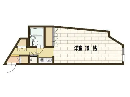 ロマネスク六甲第2(1K/1階)の間取り写真