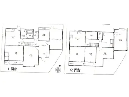 阪急電鉄神戸線 御影駅(阪急) 徒歩10分 2階建 築43年(7DK)の間取り写真