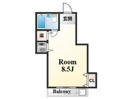 リアライズ六甲道駅前(ワンルーム/3階)の間取り写真