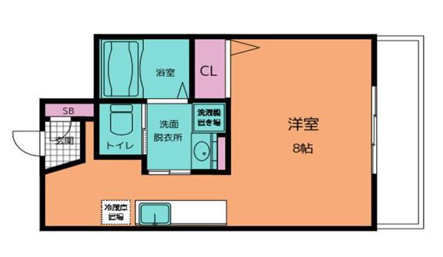 第2大森マンション(1K/1階)の間取り写真