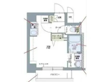 SDグランツ神戸駅前(1K/9階)の間取り写真