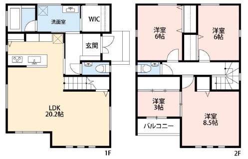 阪神電鉄本線 芦屋駅(阪神) 徒歩5分 2階建 築4年(3LDK)の間取り写真