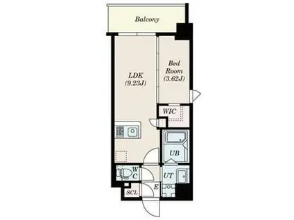 BRIS西宮(1LDK/4階)の間取り写真