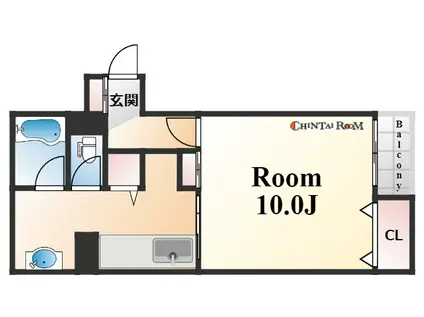 シーポート(1K/5階)の間取り写真