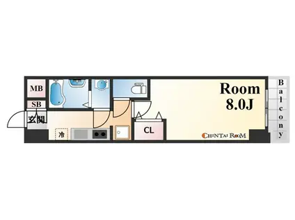 プロシード神戸元町(1K/12階)の間取り写真