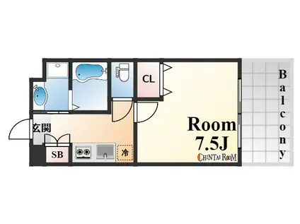 アドバンス神戸グルーブ(1K/9階)の間取り写真
