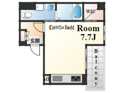 ERコート王子公園(ワンルーム/6階)の間取り写真