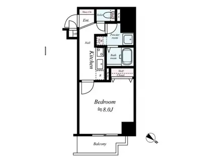 アドバンス三宮Ⅱライズ(1K/5階)の間取り写真