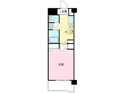 エル・セレーノ武庫川(1K/1階)の間取り写真